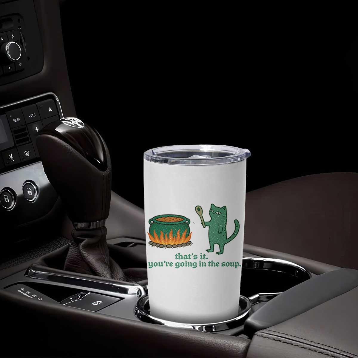 Sarcastic Cat Meme Tumbler Cup Weirdcore Dark Humor TS10 Print Your Wear