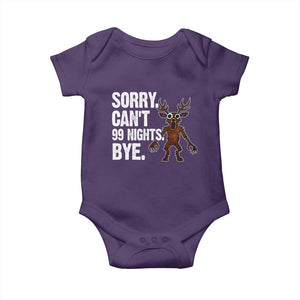 Sorry Cant 99 Nights Bye In The Forest Baby Onesie Funny Gamer Gift TS10 Purple Print Your Wear