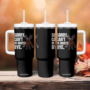 Sorry Cant 99 Nights Bye In The Forest Tumbler With Handle Funny Gamer Gift TS10 Print Your Wear