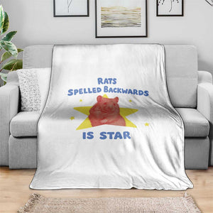 Rats Spelled Backwards Is Star Throw Blanket Sarcastic Rat Meme TS10 Print Your Wear