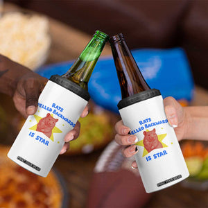 Rats Spelled Backwards Is Star 4 in 1 Can Cooler Tumbler Sarcastic Rat Meme TS10 Print Your Wear