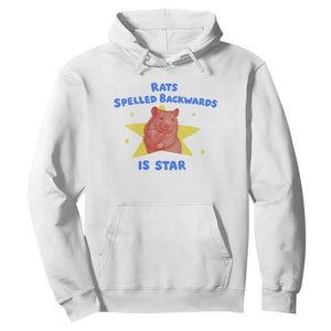 Rats Spelled Backwards Is Star Hoodie Sarcastic Rat Meme TS10 White Print Your Wear