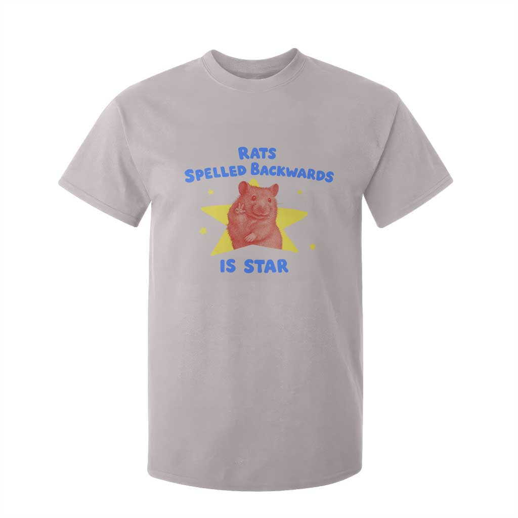 Rats Spelled Backwards Is Star T Shirt For Kid Sarcastic Rat Meme TS10 Ice Gray Print Your Wear