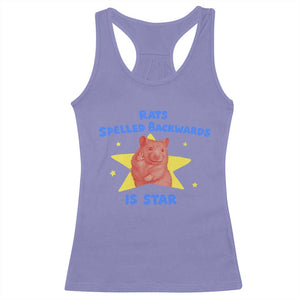 Rats Spelled Backwards Is Star Racerback Tank Top Sarcastic Rat Meme TS10 Violet Print Your Wear