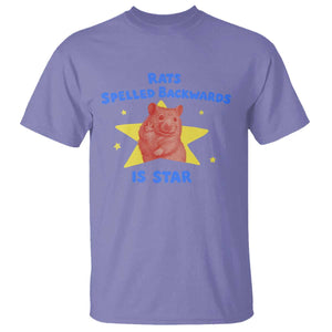 Rats Spelled Backwards Is Star T Shirt Sarcastic Rat Meme TS10 Violet Print Your Wear