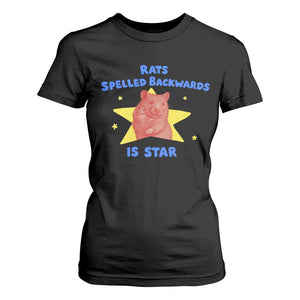 Rats Spelled Backwards Is Star T Shirt For Women Sarcastic Rat Meme TS10 Black Print Your Wear
