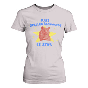 Rats Spelled Backwards Is Star T Shirt For Women Sarcastic Rat Meme TS10 Ice Gray Print Your Wear