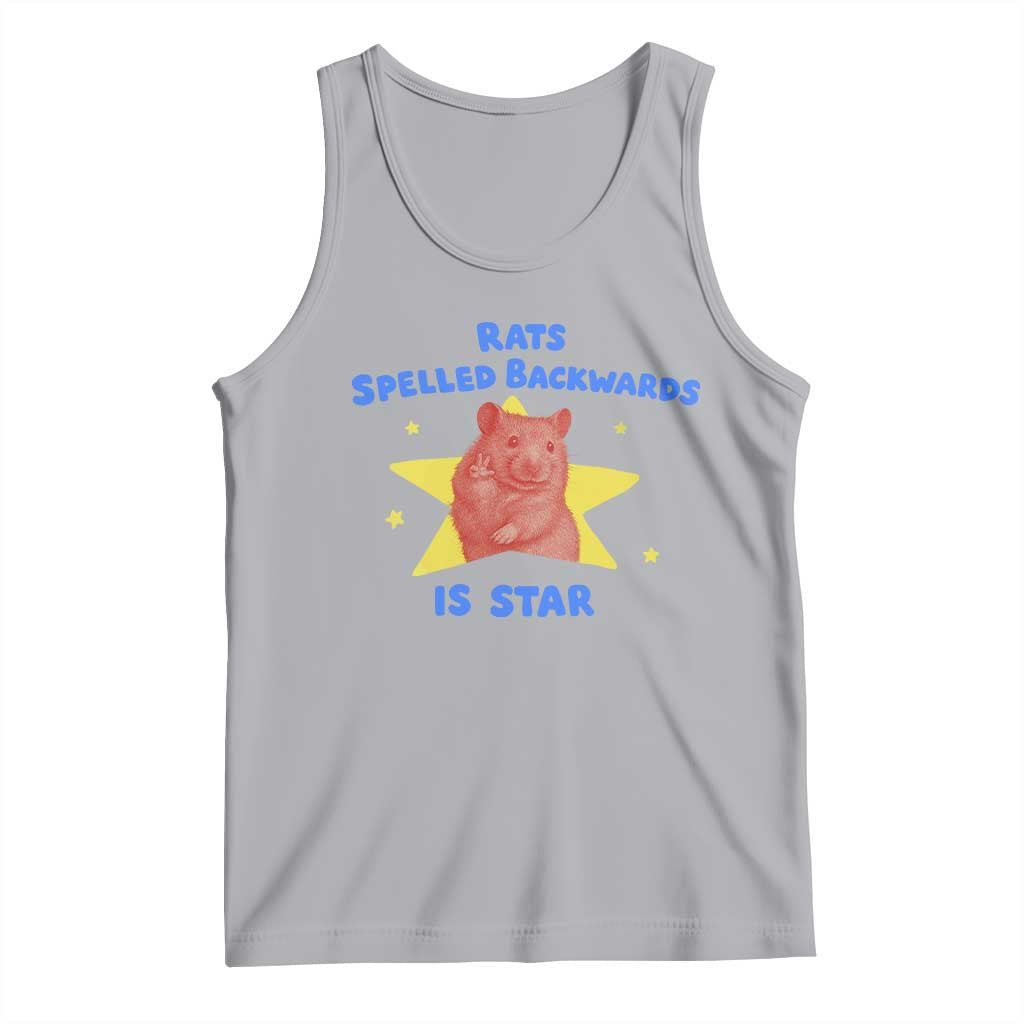 Rats Spelled Backwards Is Star Tank Top Sarcastic Rat Meme TS10 Athletic Heather Print Your Wear