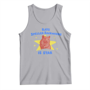 Rats Spelled Backwards Is Star Tank Top Sarcastic Rat Meme TS10 Athletic Heather Print Your Wear