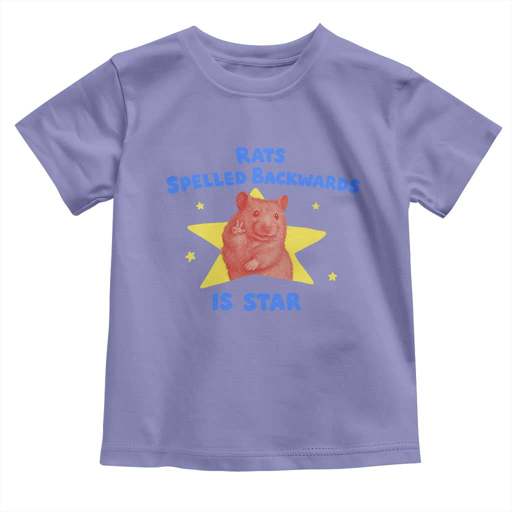 Rats Spelled Backwards Is Star Toddler T Shirt Sarcastic Rat Meme TS10 Violet Print Your Wear