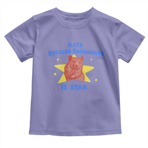 Rats Spelled Backwards Is Star Toddler T Shirt Sarcastic Rat Meme TS10 Violet Print Your Wear
