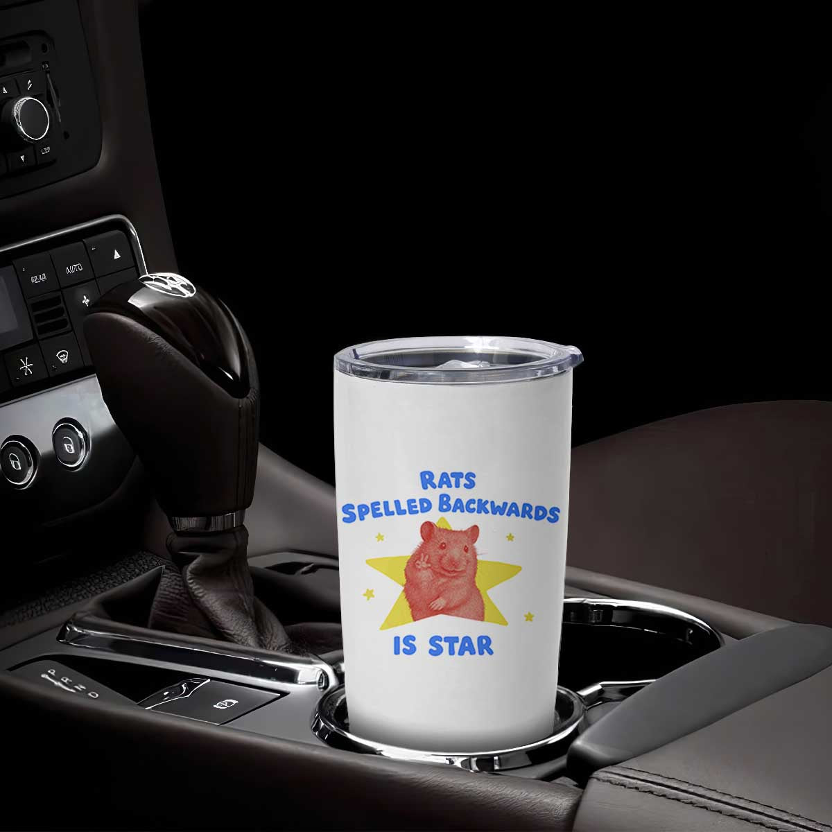 Rats Spelled Backwards Is Star Tumbler Cup Sarcastic Rat Meme TS10 Print Your Wear