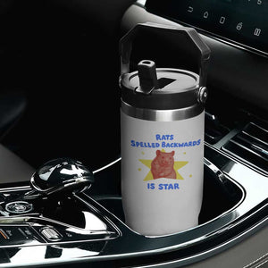 Rats Spelled Backwards Is Star Flip Straw Tumbler Sarcastic Rat Meme TS10 Print Your Wear