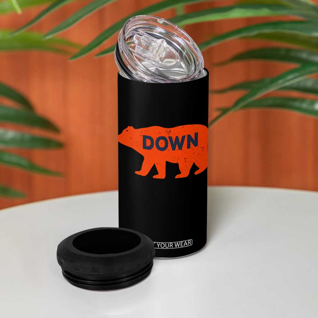 CFB Game Day Apparel 4 in 1 Can Cooler Tumbler Down Vintage Trendy TS10 Print Your Wear