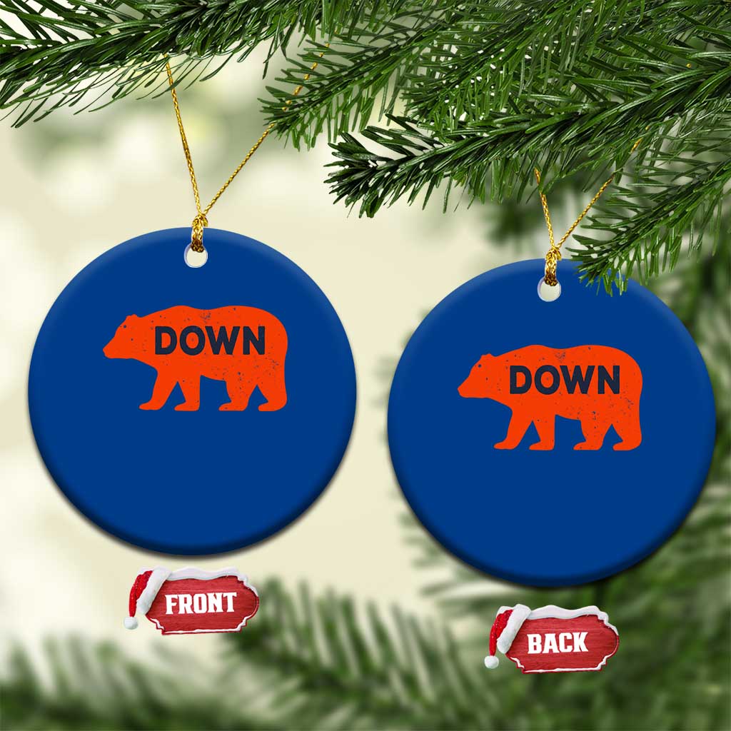 CFB Game Day Apparel Ceramic Ornament Down Vintage Trendy TS10 1pc Blue Print Your Wear