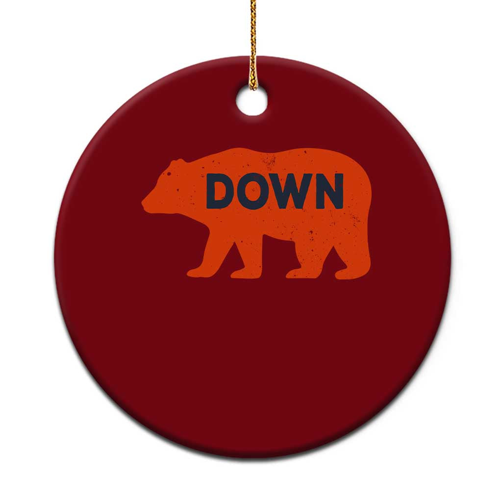 CFB Game Day Apparel Ceramic Ornament Down Vintage Trendy TS10 1pc Red Print Your Wear