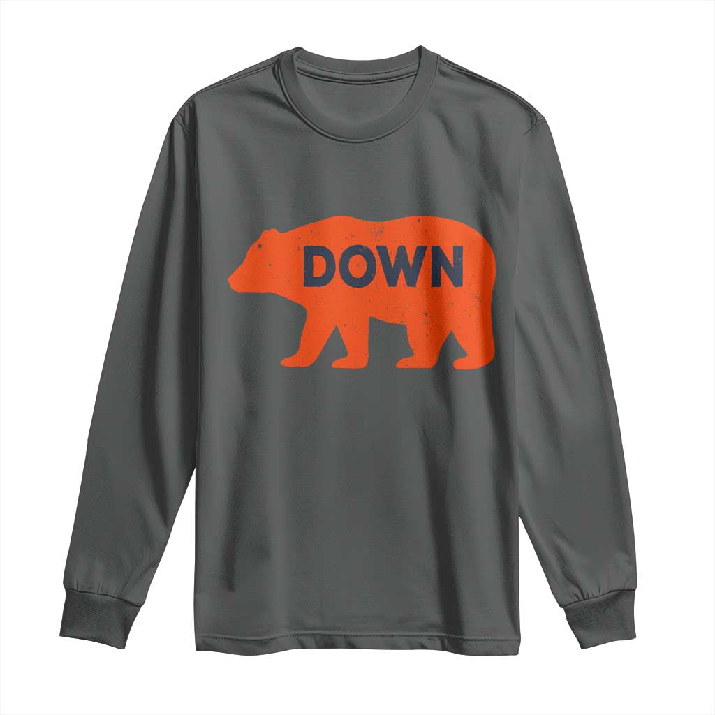 CFB Game Day Apparel Long Sleeve Shirt Down Vintage Trendy TS10 Dark Heather Print Your Wear