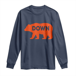 CFB Game Day Apparel Long Sleeve Shirt Down Vintage Trendy TS10 Navy Print Your Wear