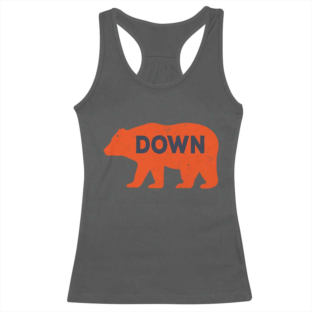 CFB Game Day Apparel Racerback Tank Top Down Vintage Trendy TS10 Dark Heather Print Your Wear
