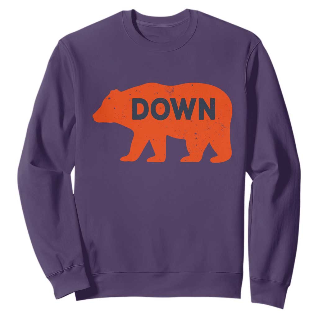 CFB Game Day Apparel Sweatshirt Down Vintage Trendy TS10 Purple Print Your Wear