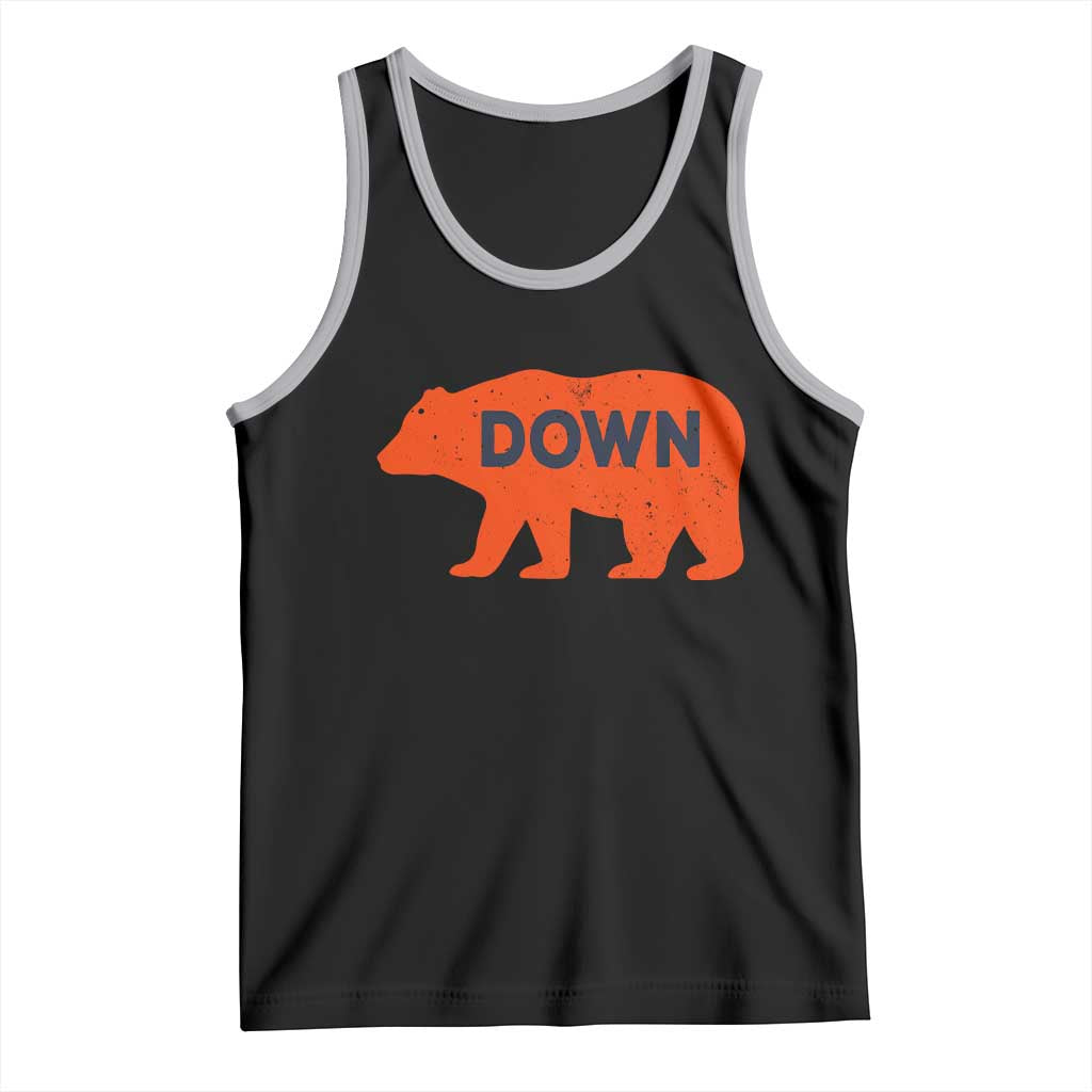 CFB Game Day Apparel Tank Top Down Vintage Trendy TS10 Black Athletic Heather Print Your Wear