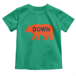 CFB Game Day Apparel Toddler T Shirt - Down Vintage Trendy College Football Tee TS10 Irish Green Print Your Wear