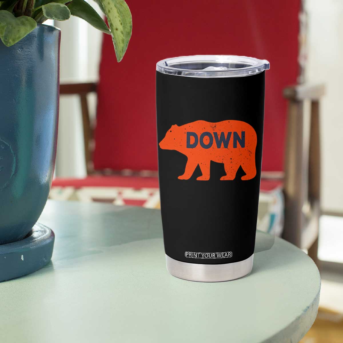 CFB Game Day Apparel Tumbler Cup Down Vintage Trendy TS10 Print Your Wear
