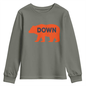 CFB Game Day Apparel Youth Sweatshirt Down Vintage Trendy TS10 Military Green Print Your Wear