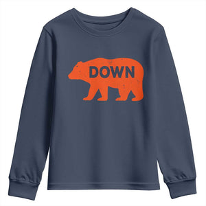 CFB Game Day Apparel Youth Sweatshirt Down Vintage Trendy TS10 Navy Print Your Wear