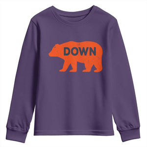 CFB Game Day Apparel Youth Sweatshirt Down Vintage Trendy TS10 Purple Print Your Wear