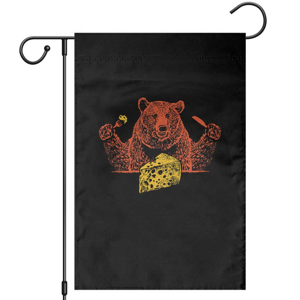BF Garden Flag Let's Eat Cheese Football Fans TS10 Black Print Your Wear