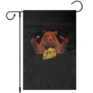 BF Garden Flag Let's Eat Cheese Football Fans TS10 Black Print Your Wear