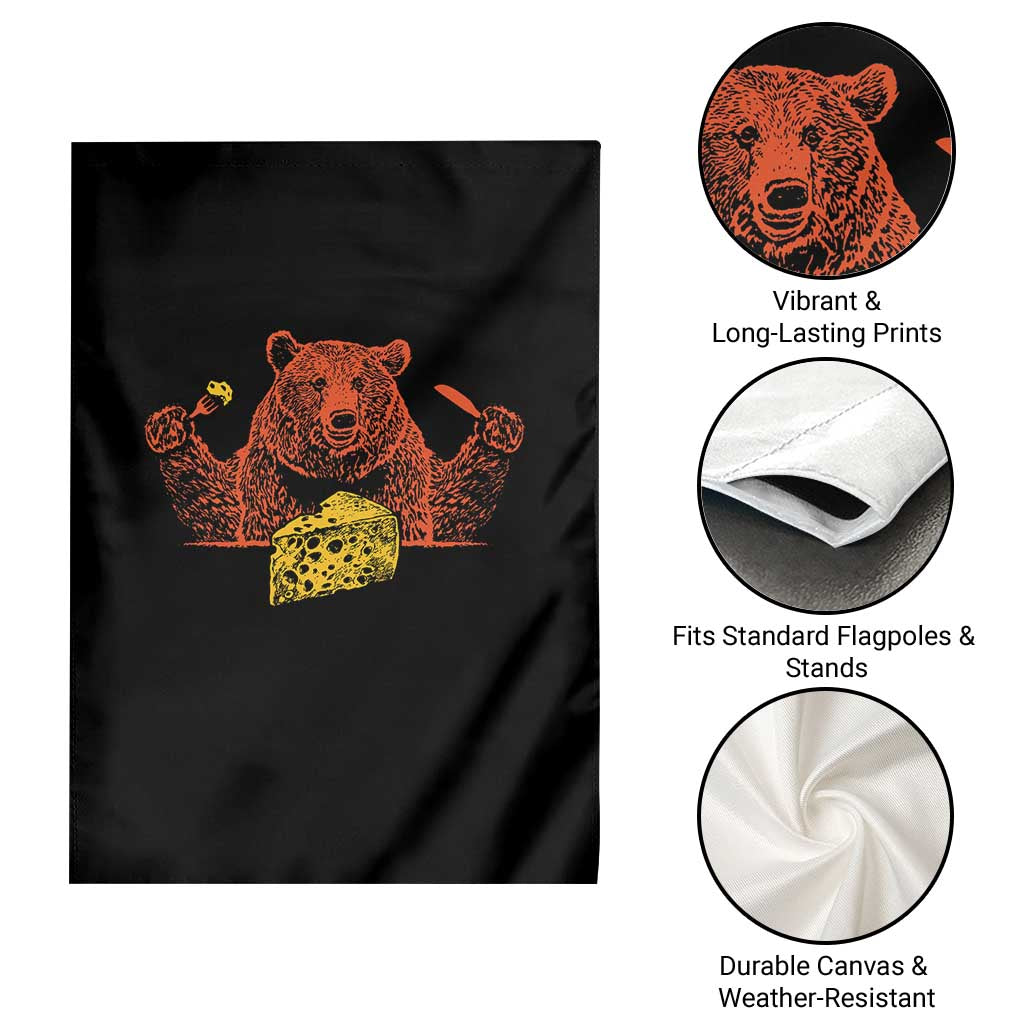 BF Garden Flag Let's Eat Cheese Football Fans TS10 Print Your Wear