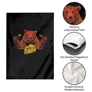 BF Garden Flag Let's Eat Cheese Football Fans TS10 Print Your Wear