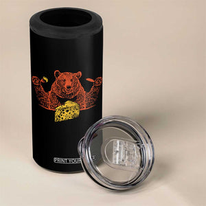 BF 4 in 1 Can Cooler Tumbler Let's Eat Cheese Football Fans TS10 Print Your Wear