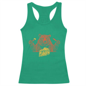 BF Racerback Tank Top Let's Eat Cheese Football Fans TS10 Irish Green Print Your Wear