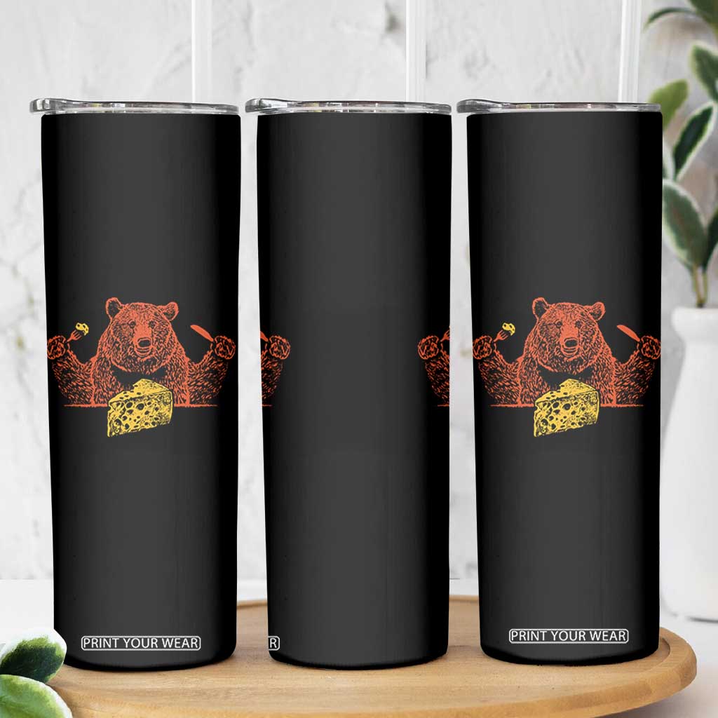 BF Skinny Tumbler Let's Eat Cheese Football Fans TS10 Print Your Wear