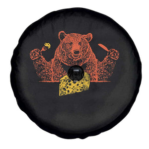 BF Spare Tire Cover Let's Eat Cheese Football Fans TS10 Print Your Wear