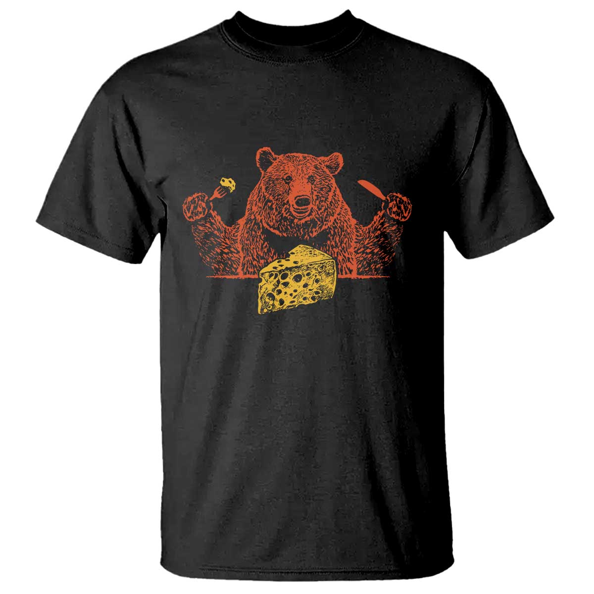 BF T Shirt - Let's Eat Cheese Football Fans Funny Graphic Tee TS10 Black Print Your Wear
