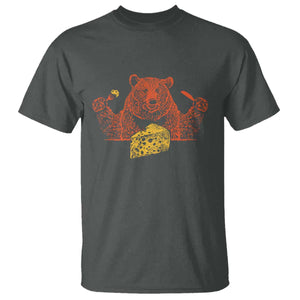BF T Shirt Let's Eat Cheese Football Fans TS10 Dark Heather Print Your Wear