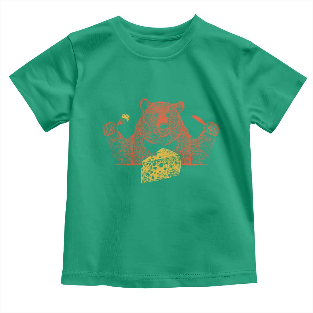 BF Toddler T Shirt - Lets Eat Cheese Football Fans Vintage Game Day Tee TS10 Irish Green Print Your Wear