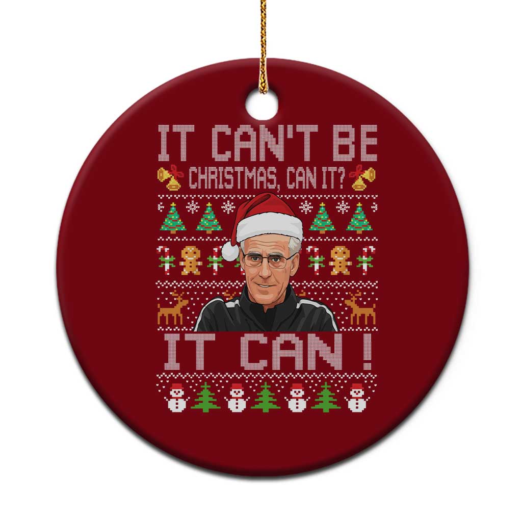 McCarthy It Cant Be Ugly Christmas Ceramic Ornament Retro Football Fan TS10 1pc Red Print Your Wear