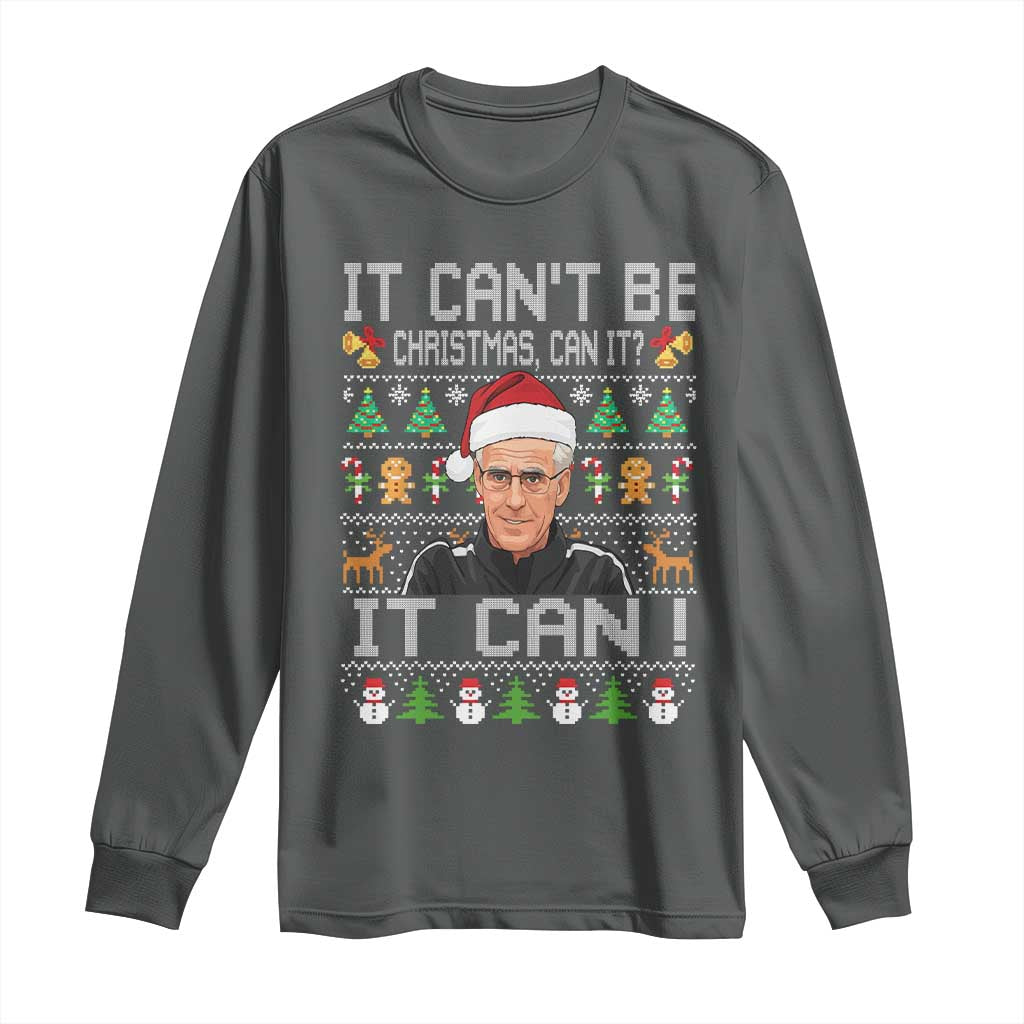 McCarthy It Cant Be Ugly Christmas Long Sleeve Shirt Retro Football Fan TS10 Dark Heather Print Your Wear
