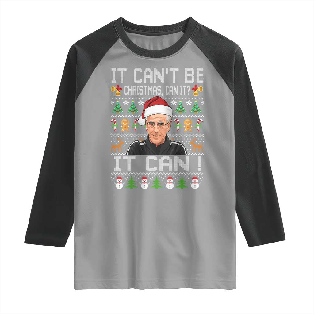 McCarthy It Cant Be Ugly Christmas Raglan Shirt Retro Football Fan TS10 Sport Gray Black Print Your Wear