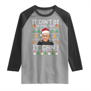 McCarthy It Cant Be Ugly Christmas Raglan Shirt Retro Football Fan TS10 Sport Gray Black Print Your Wear