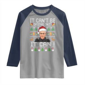 McCarthy It Cant Be Ugly Christmas Raglan Shirt Retro Football Fan TS10 Sport Gray Navy Print Your Wear