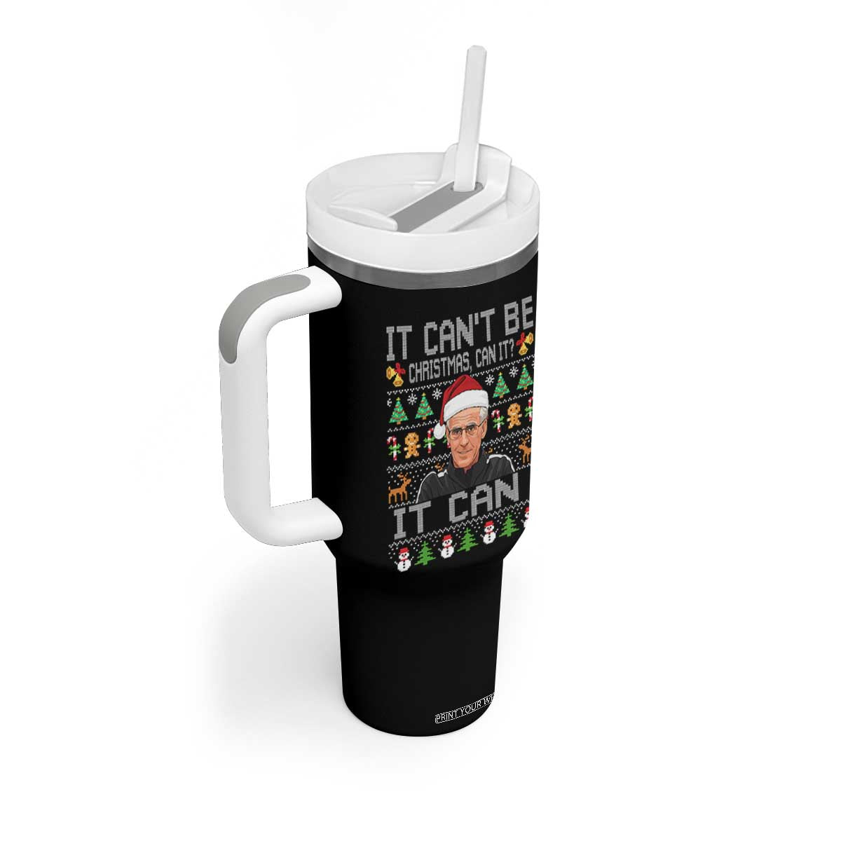McCarthy It Cant Be Ugly Christmas Tumbler With Handle Retro Football Fan TS10 Print Your Wear