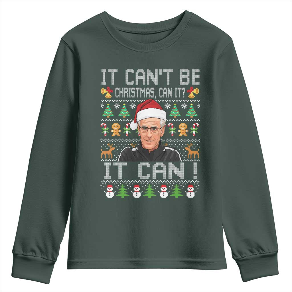 McCarthy It Cant Be Ugly Christmas Youth Sweatshirt Retro Football Fan TS10 Dark Forest Green Print Your Wear