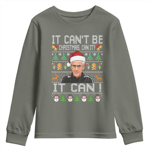 McCarthy It Cant Be Ugly Christmas Youth Sweatshirt Retro Football Fan TS10 Military Green Print Your Wear