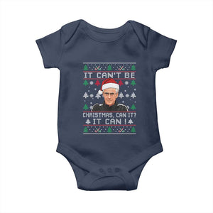 Christmas McCarthy It Cant Be Baby Onesie Retro Football Fan Ugly Xmas TS10 Navy Print Your Wear
